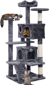 Yaheetech 138.5cm Cat Tree Tower Scratching Posts Multilevel with voucher - sold and dispatched by Yaheetech UK