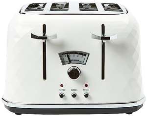 De'Longhi Brillante CTJ4003W 4-Slice Toaster - White
