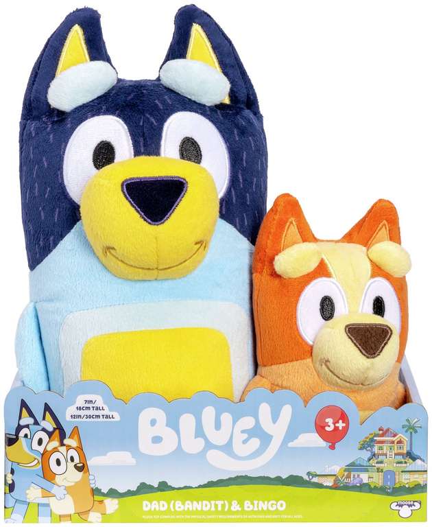 Bluey S3 Bandit & Bingo 2 Pack Plush Toy Bundle (Free click & collect) £14 @ Argos