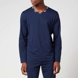 Polo Ralph Lauren Men's Liquid Cotton Long Sleeve Top - Cruise Navy £18 + £2.99 click and collect @ The Hut