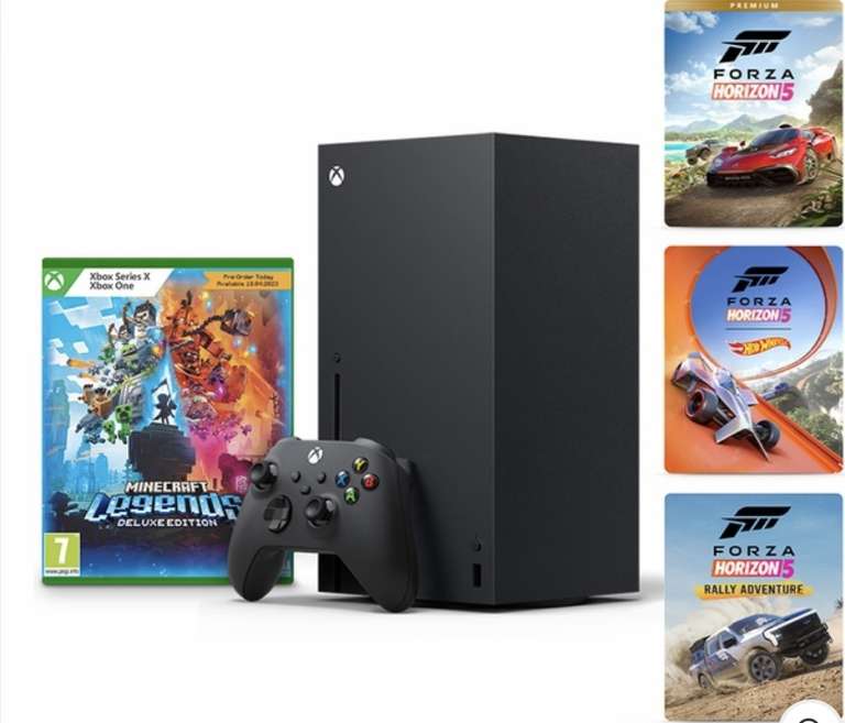 Xbox Series X Forza Horizon 5 Bundle & Minecraft Legends Deluxe £499.99 (Click & Collect @ Selected Stores) @ Smyths Toys