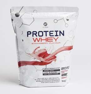 X-Tone Protein Whey Powder 1kg - Strawberry £10.99 @ Home Bargains Hayes