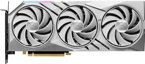 MSI GeForce RTX 4070 Gaming X Slim White 12GB Graphics Card - GDDR6X (21Gbps/192-bit), 8K/60Hz HDR, 2610 MHz
