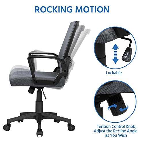 Yaheetech Ergonomic Office Chair - £31.79 (Lightning Deal) with voucher Sold and Dispatched by Yaheetech UK via Amazon