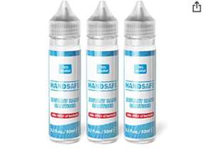 3 x 60ml Instant Hand Sanitiser Liquid Rub from Handsafe 99p or 89p via sub & save @ Amazon