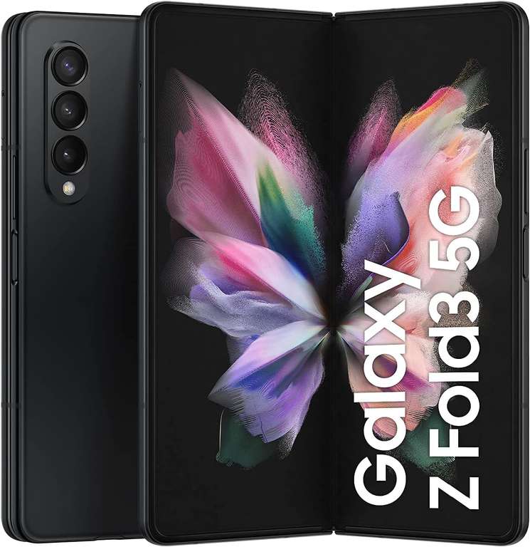 Samsung Galaxy Z Fold3 5G Mobile Phone SIM Free Android Folding Smartphone 256GB All Colours Used Good + £10 Top Up New Customers