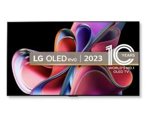 LG OLED evo G3 55 inch 4K Smart TV 2023 oled55g36la, W/ Blue Light (-20%) & LG membership (-2%)