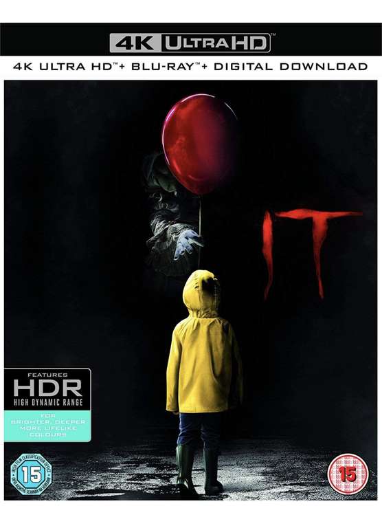 Stephen King's IT Chapter One 4K UHD+BR (Used) £6 with free click and collect @ CeX