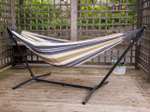 Double Hammock with Space-Saving Steel Stand Including Carrying Bag - £82.18 @ Amazon