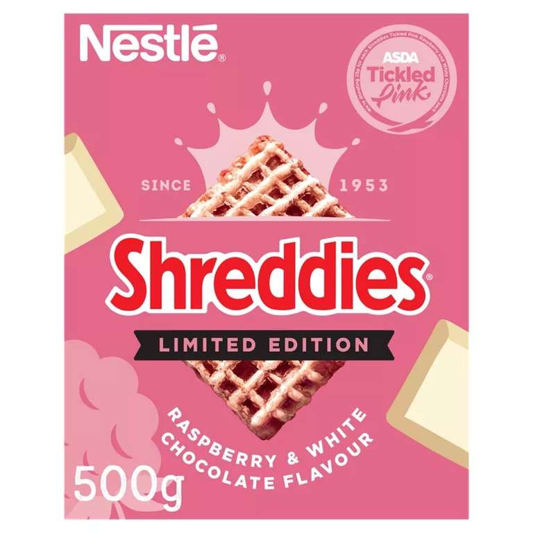 Asda Waterlooville - Shreddies Raspberry & White Chocolate Flavour 500g Clearance