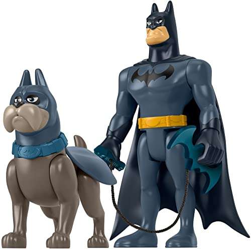 Fisher-Price DC League Of Super-Pets Batman & Ace, Set Of 2 Poseable Figures With Accessory £6.40 @ Amazon