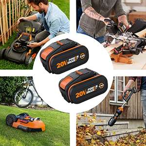 WORX 4Ah Li-on 20v batteries (WA3553.2) x2 with LED battery indicator £113.80 Sold by Dispatches from Amazon EU @ Amazon