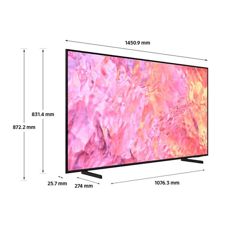 Samsung. 65 Inch Q60C 4K HDR Smart TV (2023) -Dual LED Television, Alexa Built-In, Super Ultrawide Screen,4K Processor,