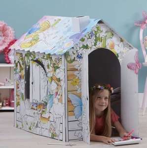 Colour in Fairy House / Rocket / Igloo / Shop /Christmas house & more £8.95 delivered with code / Free click & collect over £10 @ Hobbycraft