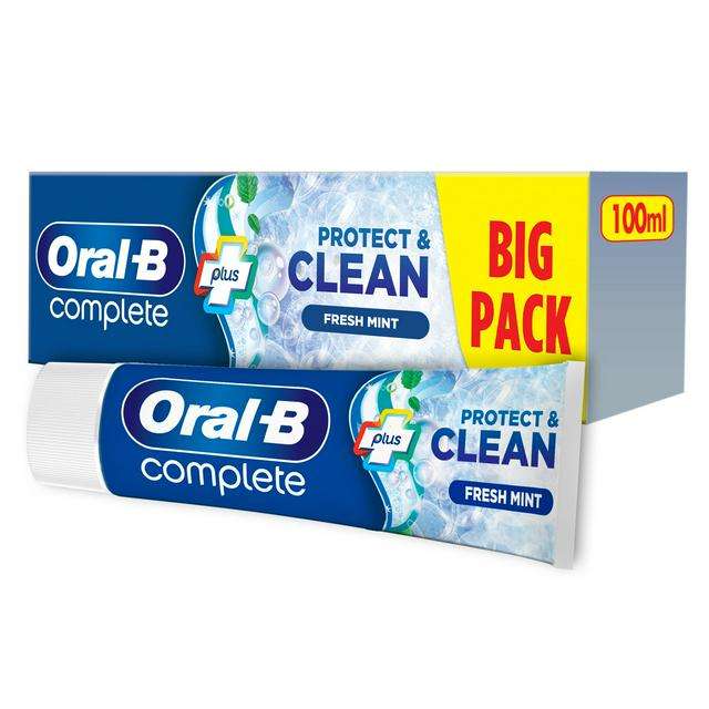 Oral-B Complete Protect and Clean Toothpaste 100ml 30p instore @ Sainsbury's Holborn