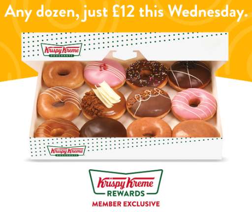 Any Dozen Donuts - this Wednesday 01/11/23 - Instore or via Mobile App (With Code)