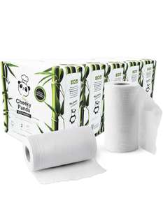 The Cheeky Panda – Bamboo Kitchen Rolls | Bulk Box of 10 Rolls £14.23 with S&S £12.10 (15% off on top) @ Amazon