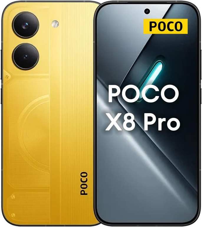 Xiaomi POCO X8 Pro 5G 8+256GB Global Version 1.5K 120Hz Dimensity 8 500-Ultra with code / £233.86 With Paypal Xiaomi Tech World (UK Del.)