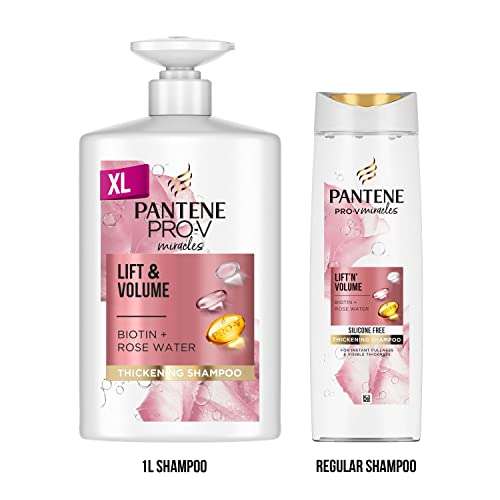 Pantene Pro V miracles lift & volume 1 litre value pack £7.50/£7.13 - £6.38 using Subscribe & Save @ Amazon