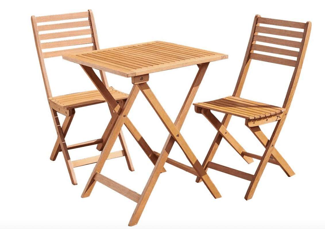 wilko wooden bistro set