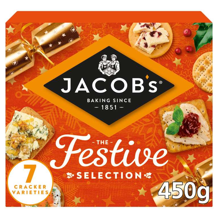 Jacob's Festive Collection crackers 450g instore Tunstall
