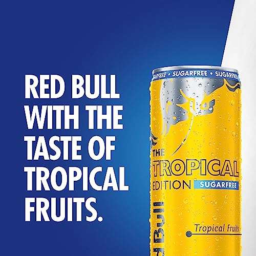 Red Bull Energy Drink Sugar Free Tropical Edition 250ml x12 - £8.10 S&S (£6.30 with Possible 20% Voucher on 1st S&S)