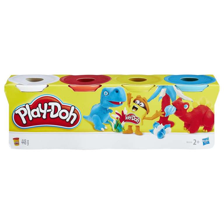 Play-Doh 4 Pack of 4 oz Cans, Classic Colours (MOQ x 2)