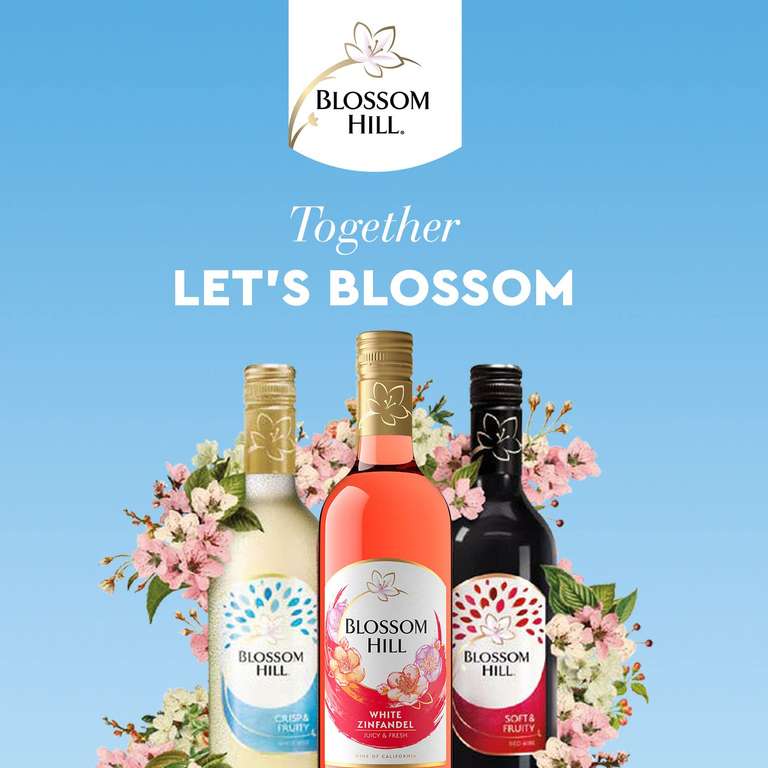 Blossom Hill White Wine, 75cl, (Case of 6) with voucher / £24.28 with S&S + voucher
