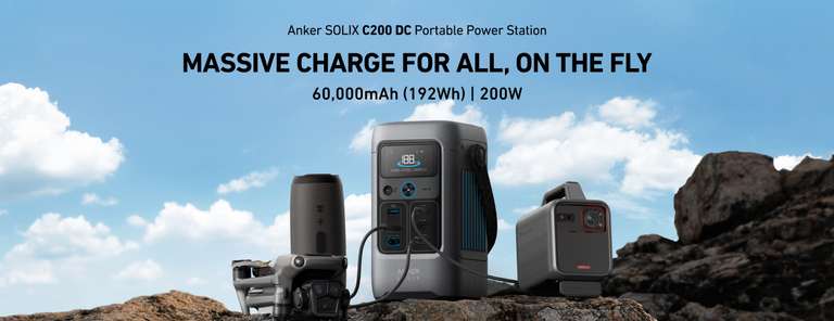 Anker SOLIX C200 DC Solar Generator + 60W Panel at Anker - 169.00 |  hotukdeals
