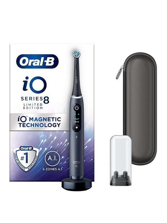 Oral-B iO8 Electric Toothbrush Black Onyx with Limited Edition Travel Case £153 with code @ Boots