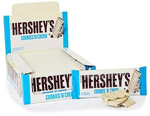 Hershey's Cookies ‘n’ Crème, White Chocolate Flavour with Cookie Pieces, Pack of 24 x 40 - £8.31 @ Amazon Warehouse