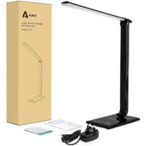 Aukey Led Smart Desk Lamp - 5 Colour Temperatures/7 Brightness Levels/Usb Charging £15.25 delivered, using code @ eBay/ totaldigitalstores