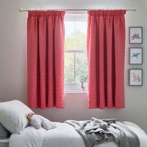 Pinsonic Quilted Unicorn Pink Blackout Pencil Pleat Curtains from £5 @ Dunelm Free Click & Collect