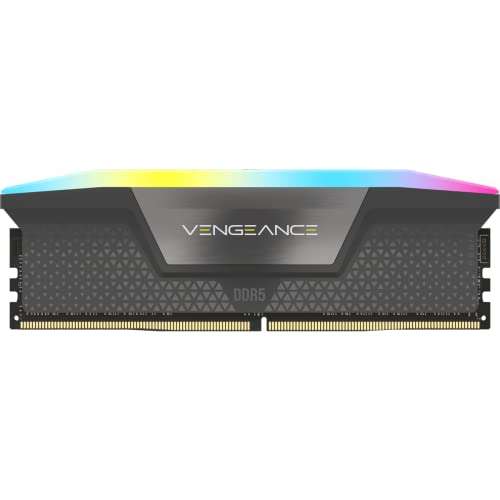 CORSAIR VENGEANCE RGB DDR5 RAM 32GB (2x16GB) 6000MHz CL30 AMD EXPO iCUE Compatible Computer Memory - Grey £130.99 @ Amazon
