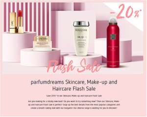 20% off Flash Sale Plus Stacks with 12% code Free Delivery on £30 Spend (or £4.95 Below + Free Samples with every order From Parfumdreams