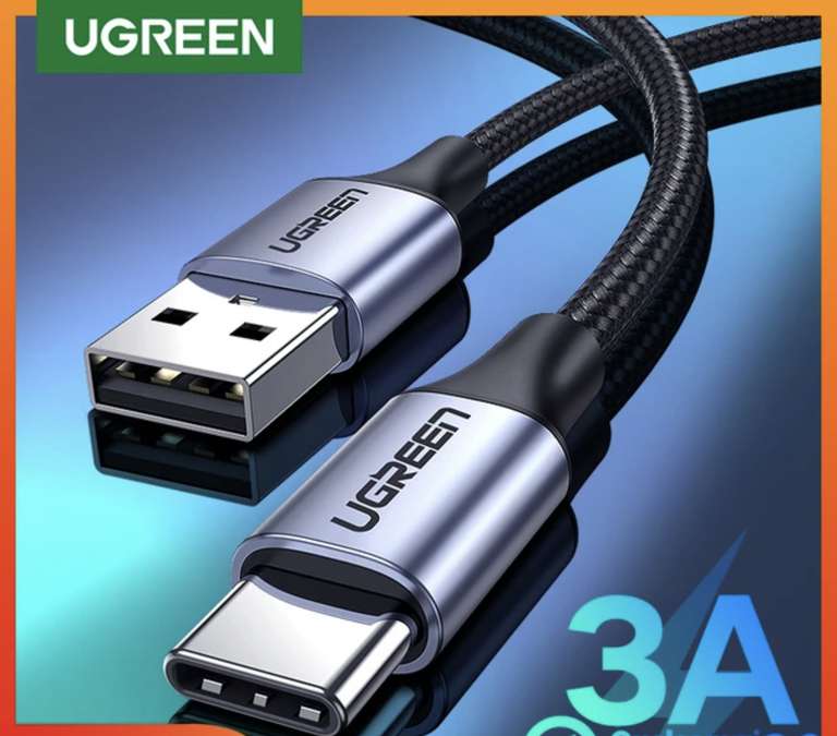 UGREEN 3A USB C 1M cable £1.79 / £0.10 New Users only @ Ugreen Official Store / AliExpress