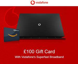 Vodafone Superfast 2 Broadband 67Mbps £19 x 24 months plus £100 Gift Card £456 @ GiftCloud