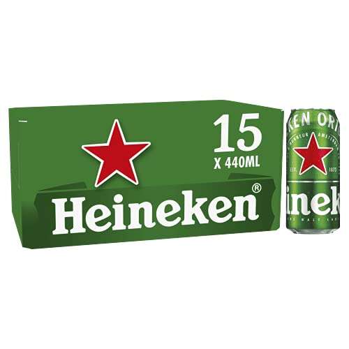 Heineken Premium Lager Beer, 2 cases of 15 x 440ml
