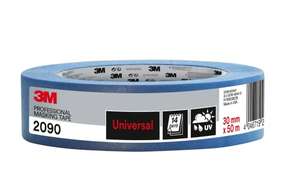 3M Masking Tape 2090 Universal Surfaces, medium tack -30mm x 50m £2.30 @ Amazon