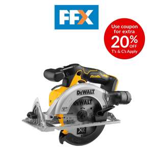 Dewalt DCS565N-XJ 18v 165mm XR Brushless Circular Saw Cordless Body Only Compact with code - folkestonefixings