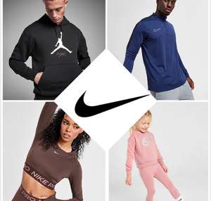 Up to 50% off Nike & Jordan Sale + Extra 20% off at checkout (over 500 lines) + free click & collect