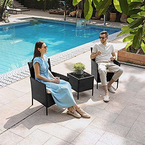 SONGMICS Two Chairs Garden Sets (in Black) - £69.99 - @ Amazon / Sold By Songmics