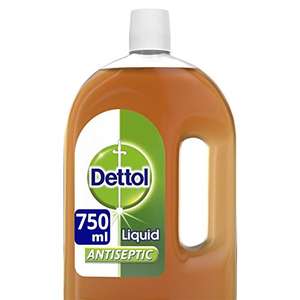 4 x Dettol Original Liquid Antiseptic Disinfectant for First Aid, Wounds and Cuts, 750 ml £11.55 (£10.01 On Subscribe & Save) @ Amazon