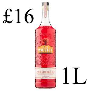J.J Whitley Pink Cherry Gin 1L £16 @ Sainburys (equals to £11.20 for 70cl)