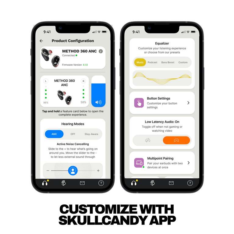 Skullcandy Method 360 ANC Wireless Earbuds – £57.99 at Amazon | hotukdeals