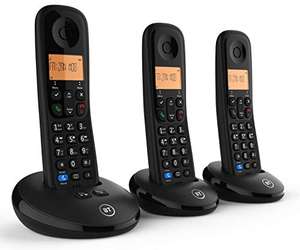 BT Everyday Cordless Home Phone with Basic Call Blocking and Answering Machine, Trio Handset Pack - £46.57 @ Amazon