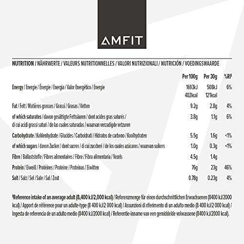 Amfit Nutrition Whey Protein Powder, White Chocolate Flavour, 1 kg