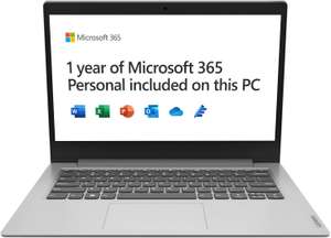 Lenovo IdeaPad 1 - 14" Laptop - Intel Celeron, 4GB, 64GB - 1 Year of Microsoft 365 Personal - Prime Exclusive