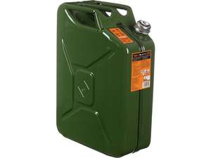 Halfords 20L Jerry Can - Green - (£23.75 with Motoring Club Premium)
