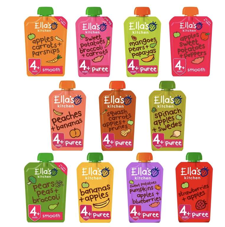 Various Ella's baby food items - 6 for £1.50 instore @ Company Shop (Middleton)